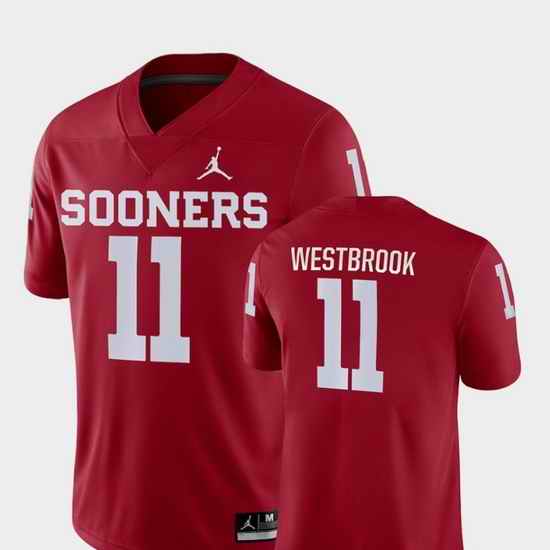 Men Oklahoma Sooners Dede Westbrook 11 Crimson Game College Football Jersey